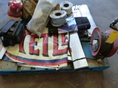 Pallet Containing Cable, Extension Lead, Reflectors, Mini Printer DP1009