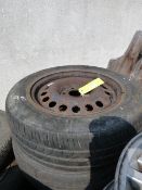 Five Saab Steel Rims 195/15
