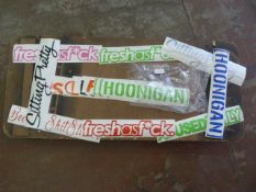 *Twenty Assorted Car Stickers