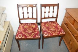 Pair of Vintage Mahogany Side Chairs