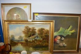 Three Framed Pictures and Prints