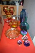 Carnival Glass plus Paperweights, Vases, etc.