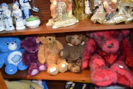 Five Teddy Bears Including TY etc.