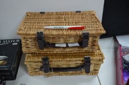 Two Small Wicker Baskets