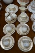 Portland Staffordshire Pottery Part Tea Set 30+pcs