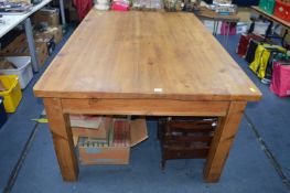 Large Solid Pine Dining Table 6ft x 4ft
