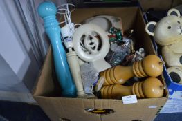 Decorative Items, Pepper Mills, Lamp Bases, etc.