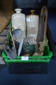 Vintage Hot Water Bottles, Shoe Horns, Jelly Mould