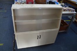 1960's Cream Painted Kitchen Cabinet
