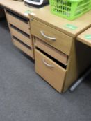 *Standalone Drawer Pedestal in Oak