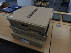 *Three Boxes of Grey Corded Carpet Tiles