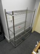 *Chrome Four Tier Rack
