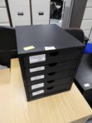 Five Drawer Plastic Storage Unit