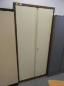 6ft Coffee & Cream Stationery Cabinet