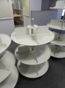 Three Tier Carousel Bookshelf Unit