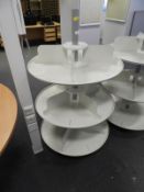 Three Tier Carousel Bookshelf Unit