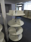 Four Tier Carousel Bookshelf Unit