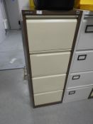*Bisley Four Drawer Foolscap Filing Cabinet (Coffee & Cream)