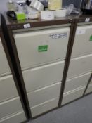 *Bisley Four Drawer Foolscap Filing Cabinet (Coffee & Cream)