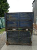 *2x Blue Stllages & Contents