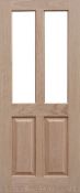 *Oak Maidenborough 2 Lite Fire Door 1981X 762 x44mm
