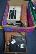 Vintage Cine Camera plus Books etc.