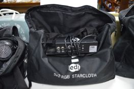 LEDJ 3x2m RGB Star Cloth with Controller and Bag