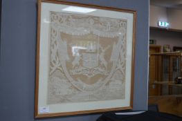 Framed Nottingham Lace
