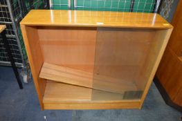 Retro Teak Glass Front Bookcase