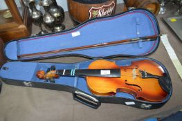Cased Violin and Bow