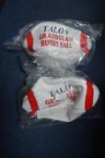 Two Talon Grand Slam Rugby Balls