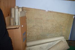 Large Mounted Map of Hull plus Ordinance Survey Ch