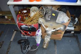 Two Large Boxes of Household Goods, Christmas Rope