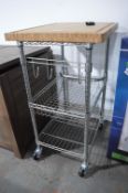 *Portable Tubular Framed Kitchen Work Unit