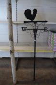 *Chicken Themed Metal Weather Vane