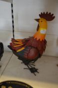 *Green Gem Decorative Metal Chicken