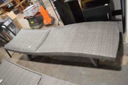 *Grey Rattan Sun Lounger