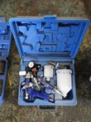 Two Gravity Fed Spray Guns