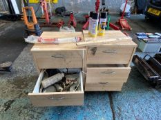 Pair of Three Drawer Bedside Cabinets Containing A