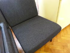 *Nine Metal Framed Upholstered Chairs