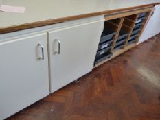 *Storage Unit with Two Cupboards and Tray Rack ~302x70x60cm