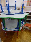 *Four Children's Tables in Blue, Green and Red