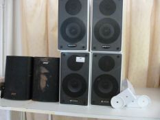 *Three Pairs of Speakers with Two Sets of Mounting Brackets