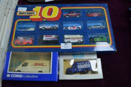 Matchbox 10 Box Set, Boxed Corgi Vehicle and a Box