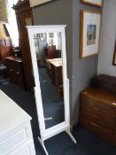 White Cheval Mirror