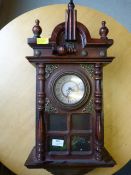 Antique Style Wood Cased Wall Clock