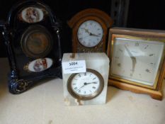 Four Assorted Clocks
