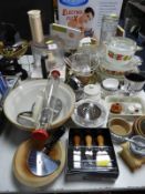 Large Quantity of Kitchen Items Including Food Ble