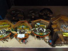 Seven Small Cuckoo Clocks