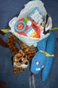 Bag of Child's Toys, Snake & Tiger Draft Excluder